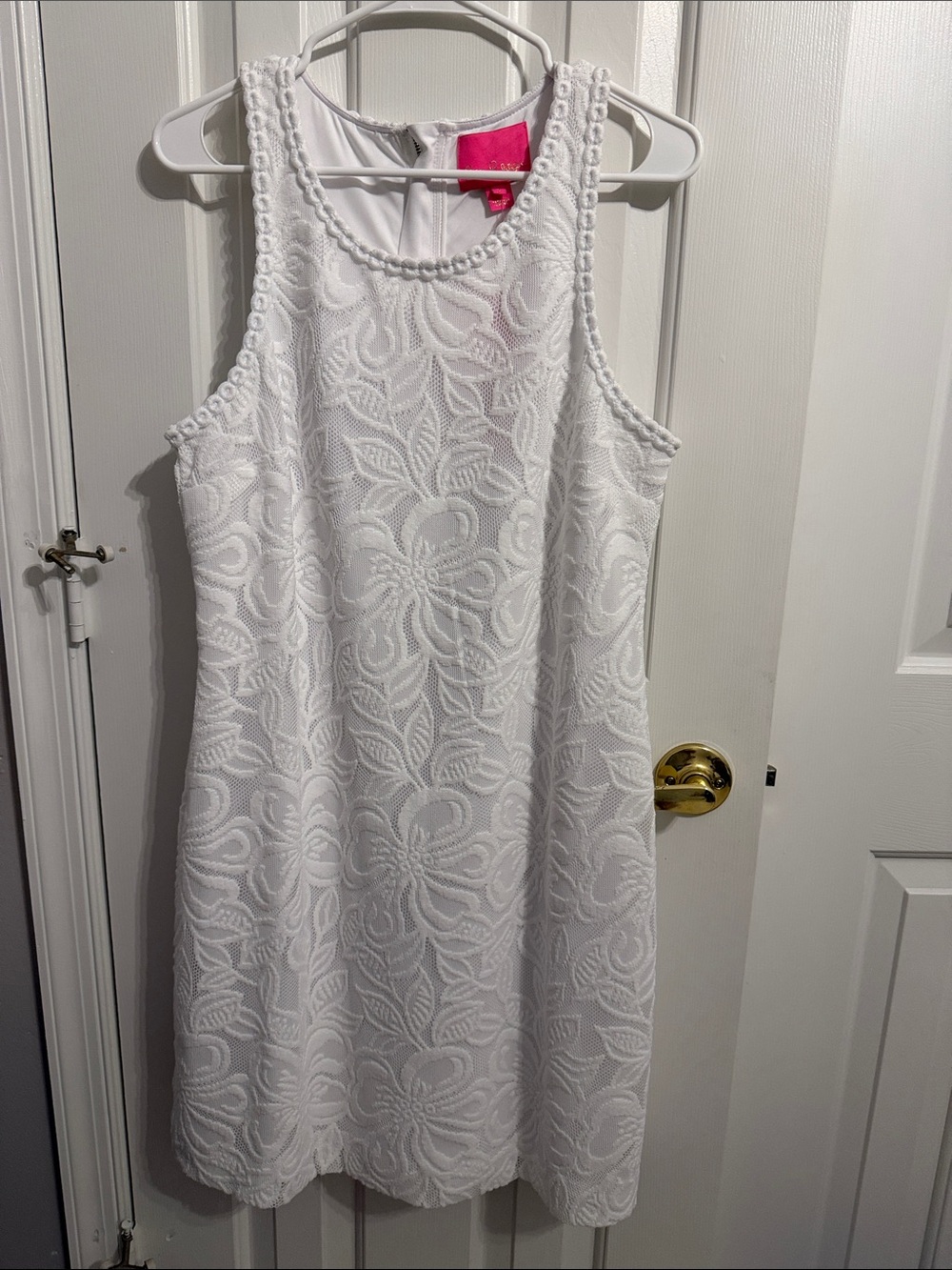 Lilly Pulitzer White Marquette Shift Dress